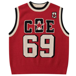 1984® Star Varsity Sweater Vest Number 69 1984