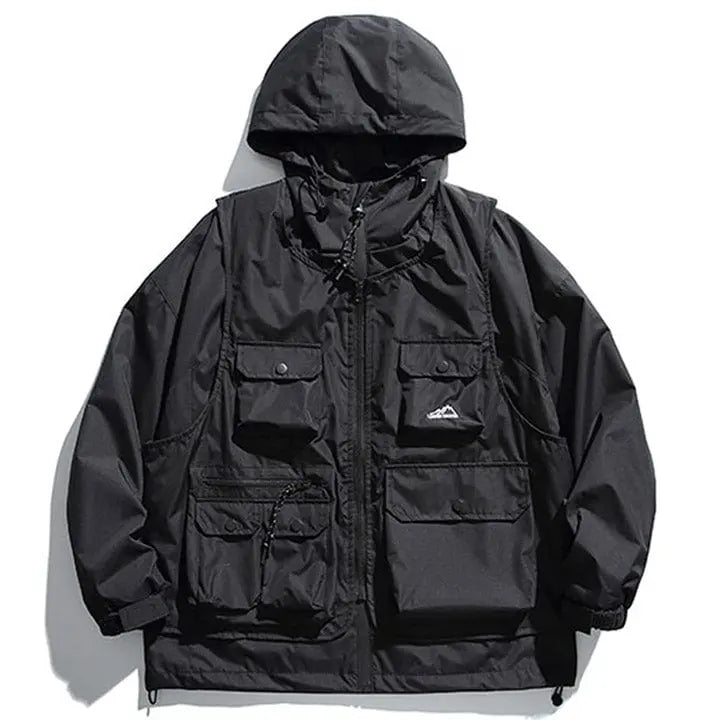 1984® Streetwear Detachable Two Piece Jacket with Hooded 1984