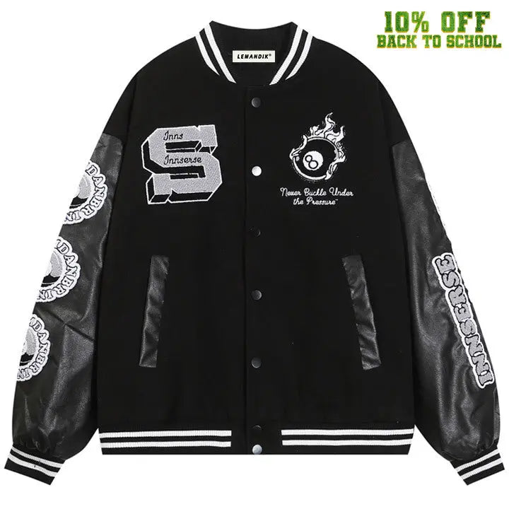 1984® Unisex Varsity Jacket Eight Ball Patch 1984