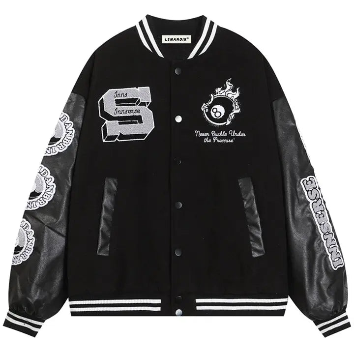 1984® Unisex Varsity Jacket Eight Ball Patch 1984