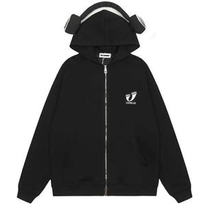 1984® Zip Up Hoodie Detachable Headphones 1984