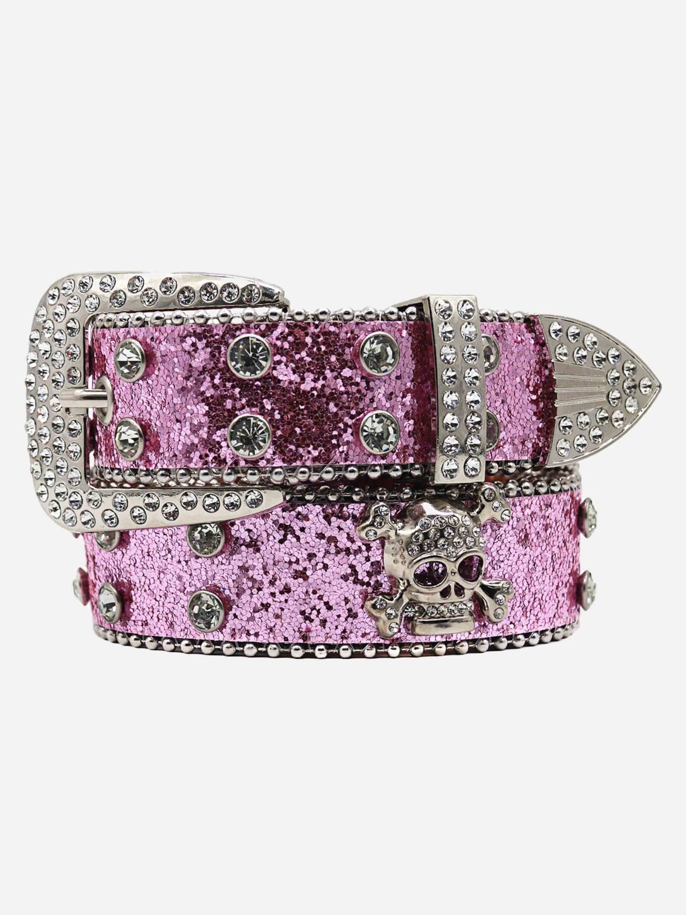 1984 Rhinestone Skull Belt - 1668 SP230728AN2F