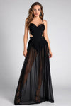 Persephone Mesh Tie Maxi Dress Acmefun