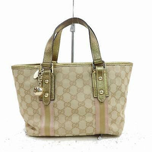 GG Tote Bag Light Brown Canvas (SHC1-15961)