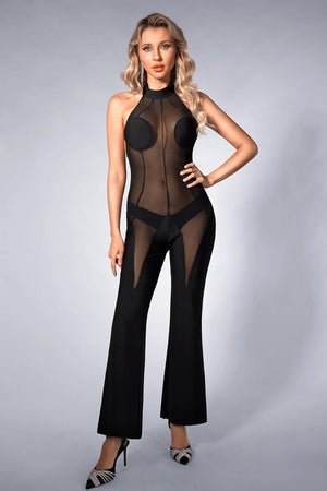 Brielyn Mesh Halterneck Jumpsuit