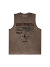 1984 High Street Hip Hop Print Vest