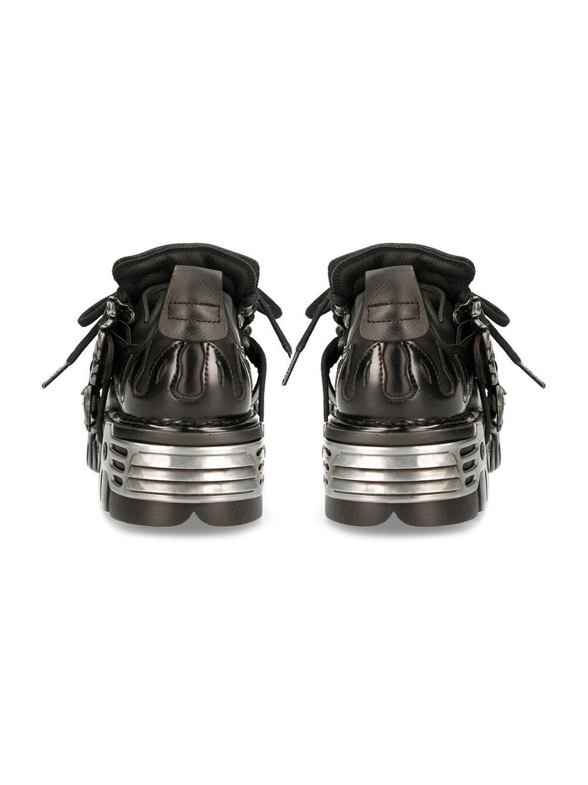 1984 Punk Style Metal Ankle Platform Boots