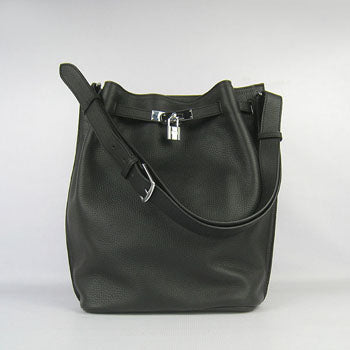 Nappa Leather Shoulder Bag H2804 black Silver Kilta bags