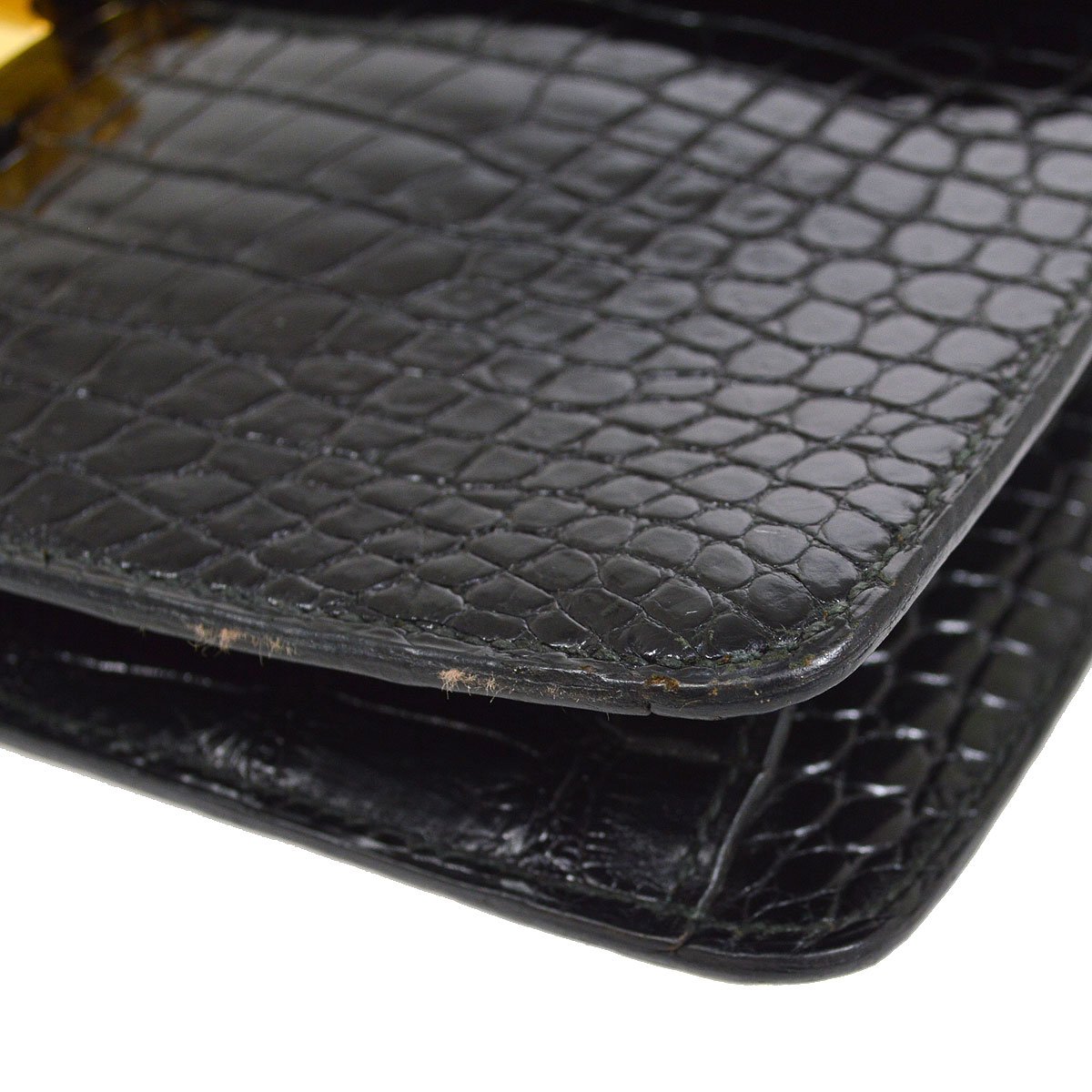 Shoulder Bag Black Crocodile - sneakerlandnet