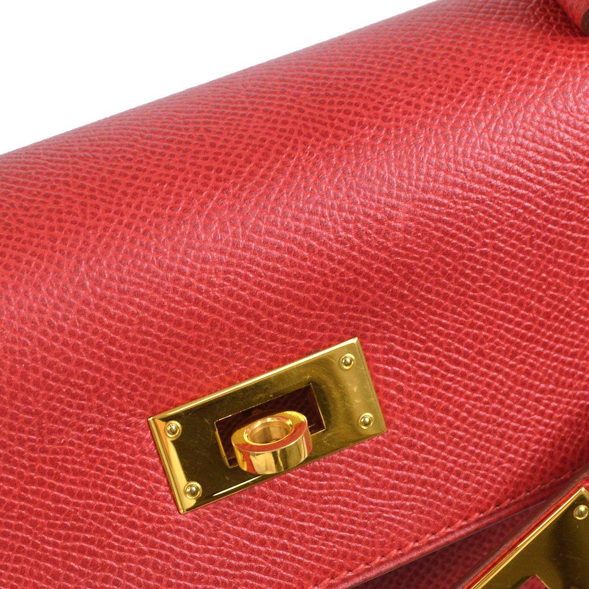 KELLY 28 SELLIER Rouge Vif Courchevel Kilta bags