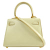 Mini KELLY 20 Ivory Box calf Kilta bags