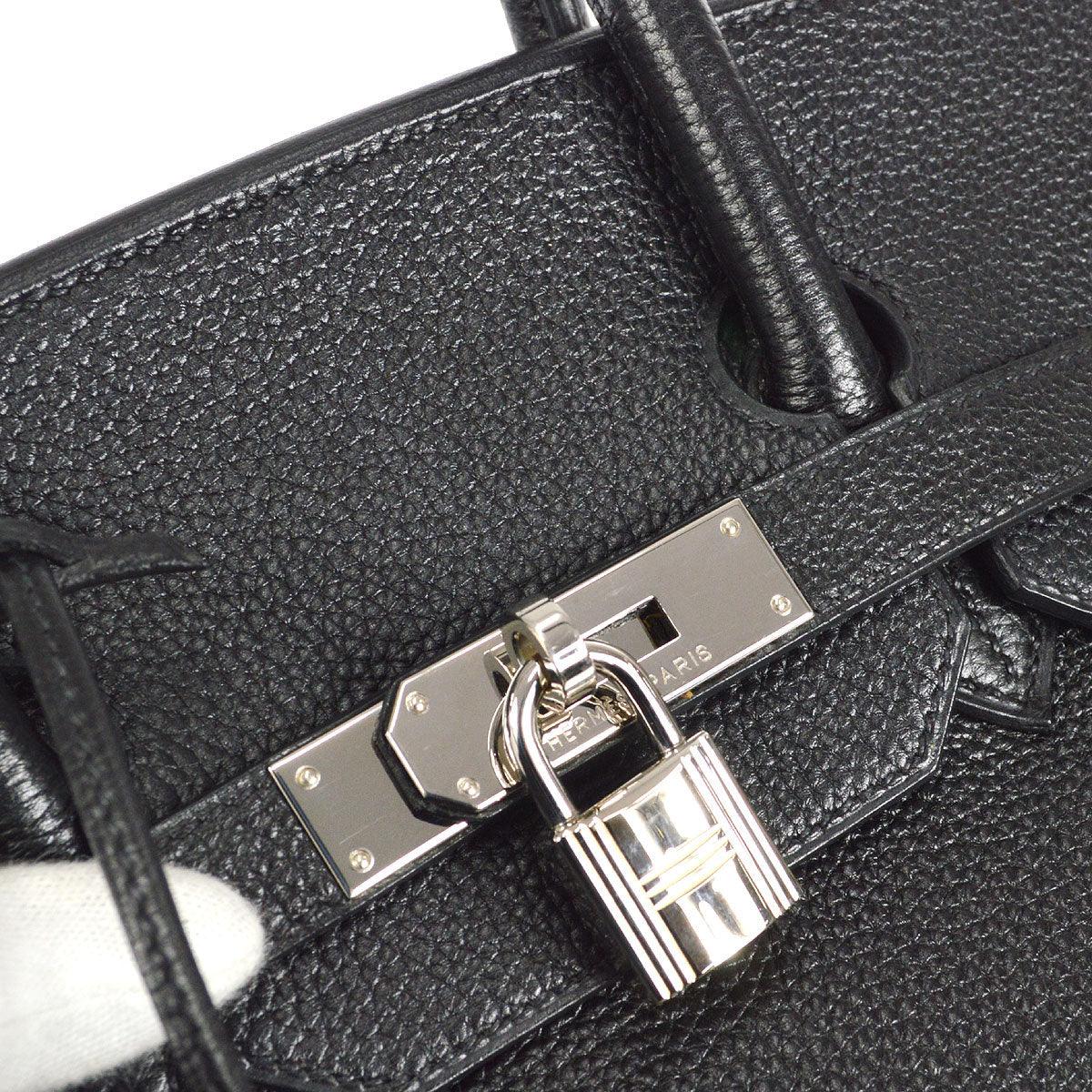 HERMES BIRKIN 35 Handbag Black Veau Crispe Togo - sneakerlandnet