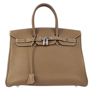 BIRKIN 35 Handbag Togo Etoupe Gray Kilta bags