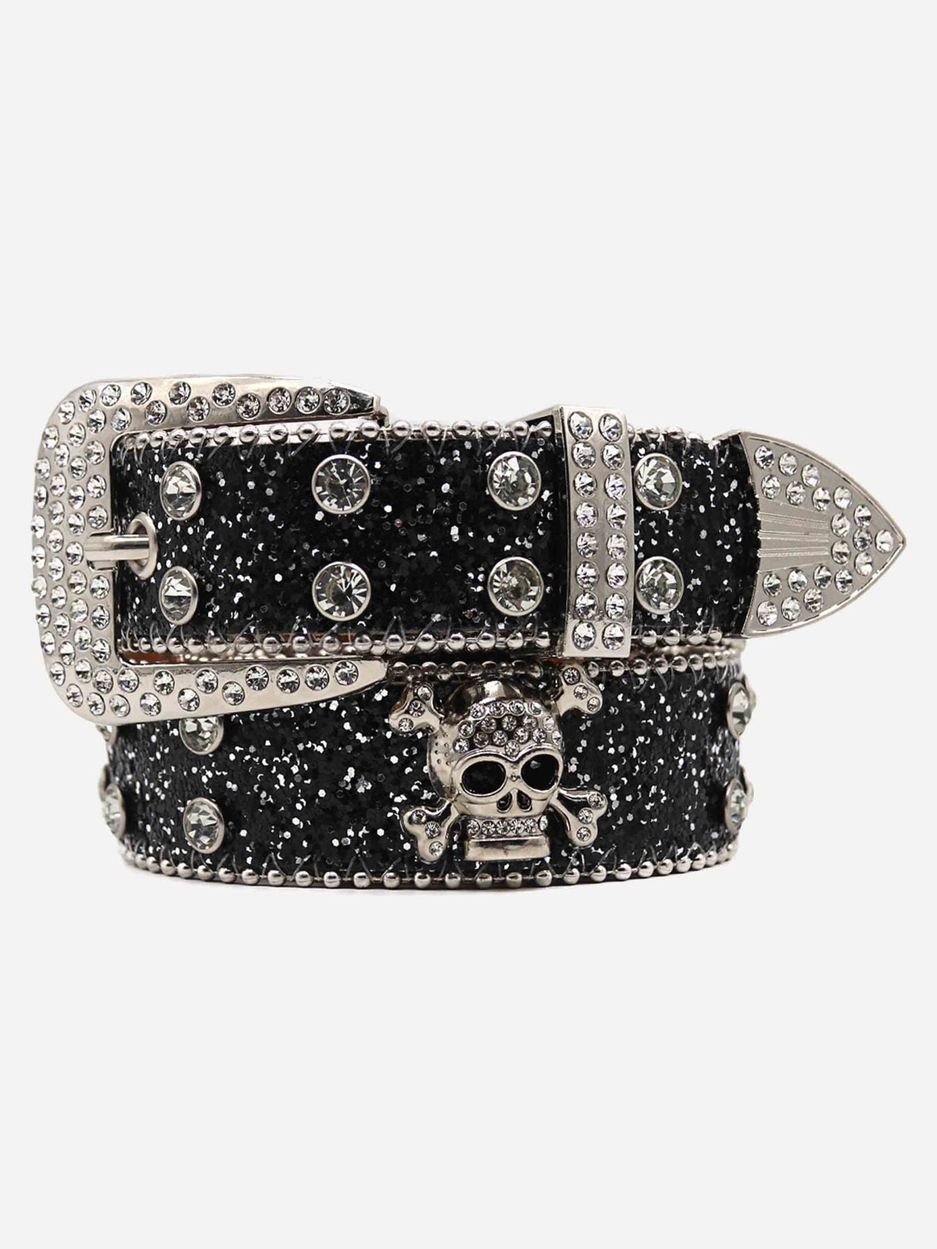 1984 Rhinestone Skull Belt - 1668 SP230728AN2F