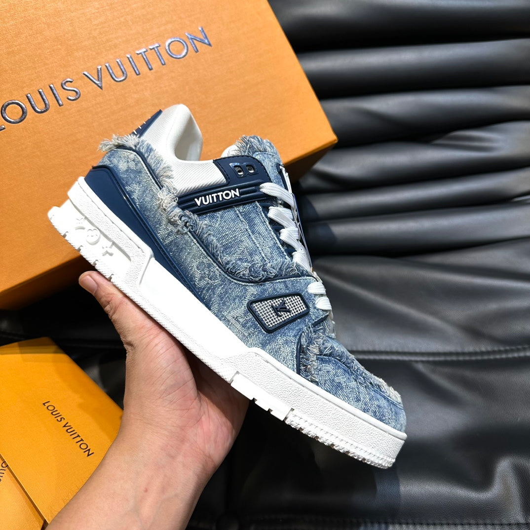 LUV Trainer Blue Denim Sneakers -070