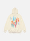 1984 Graffiti Star Print Hooded Sweatshirt SP230707E22B