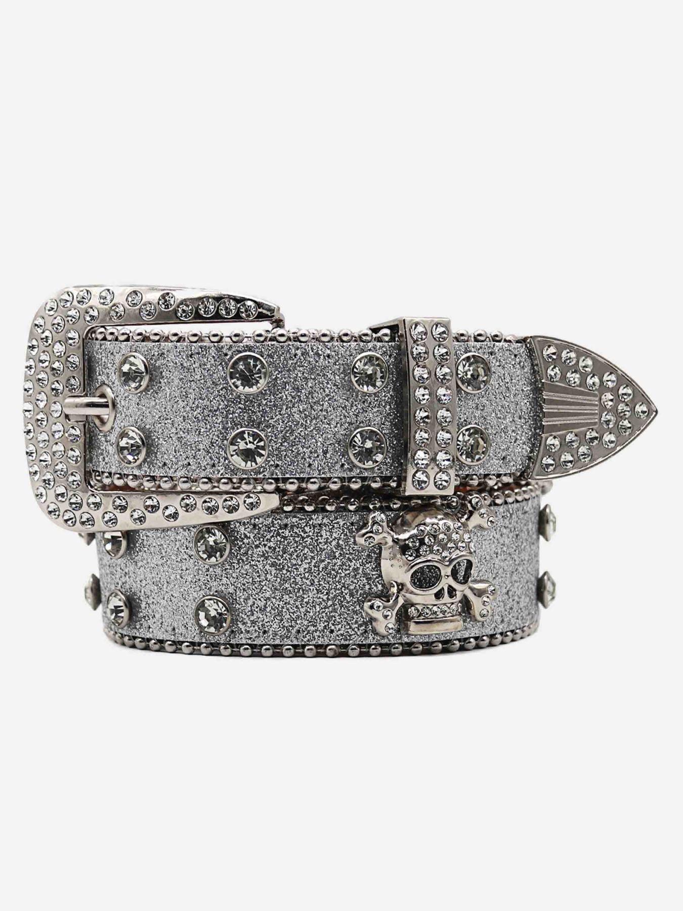 1984 Rhinestone Skull Belt - 1668 SP230728AN2F