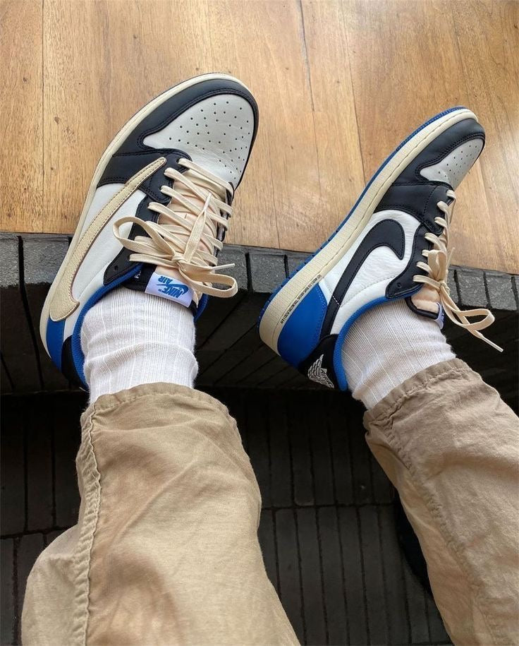 Custom Fragment x Travis Scott x Air Jordan 1 Low DM7866 140