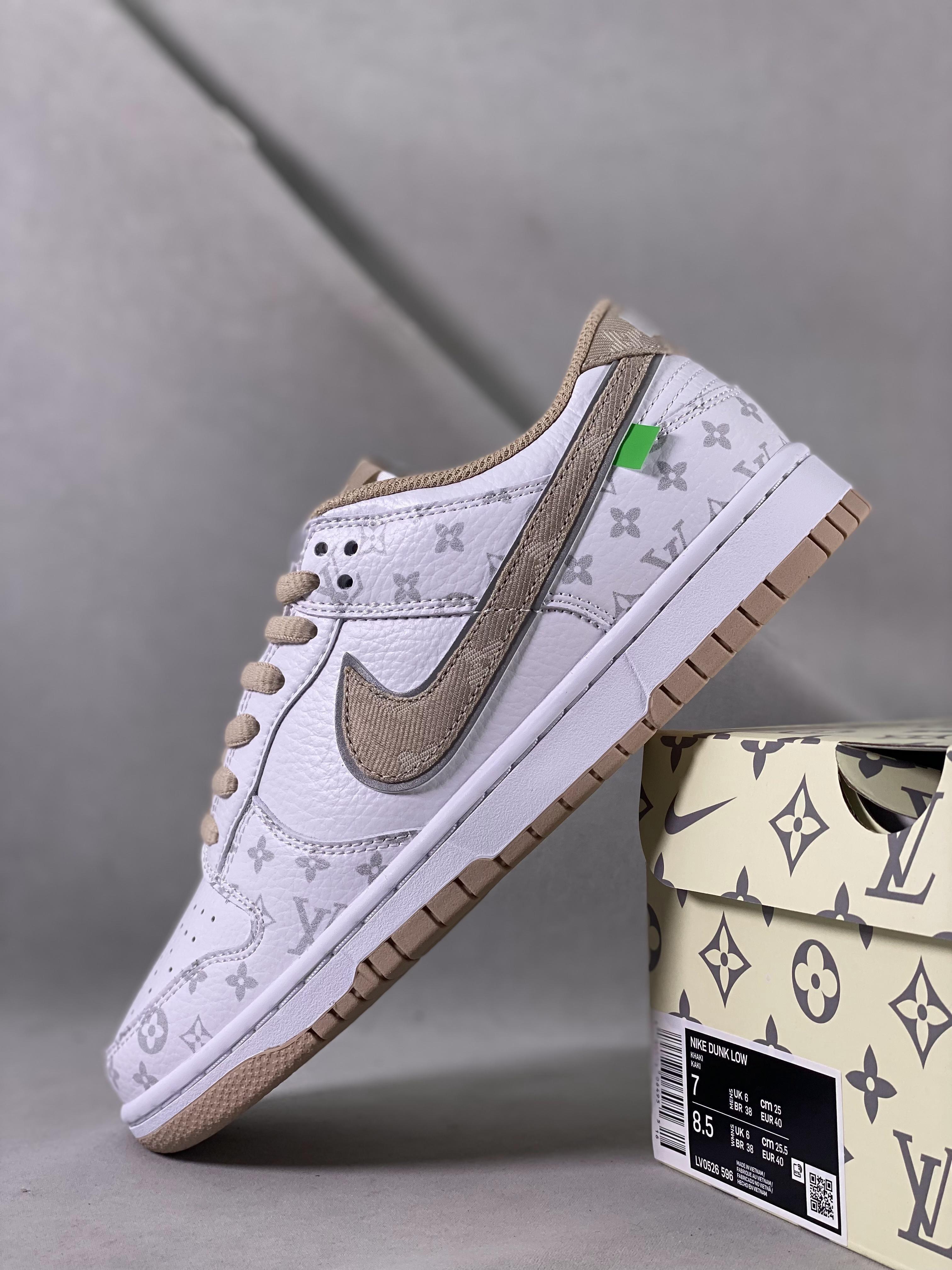 Custom SB Dunk Low x LV LV0526 596 - sneakerhypesusa