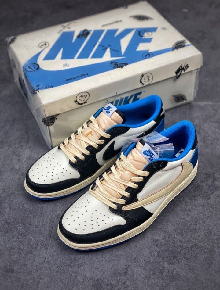 Custom Fragment x Travis Scott x Air Jordan 1 Low DM7866 140