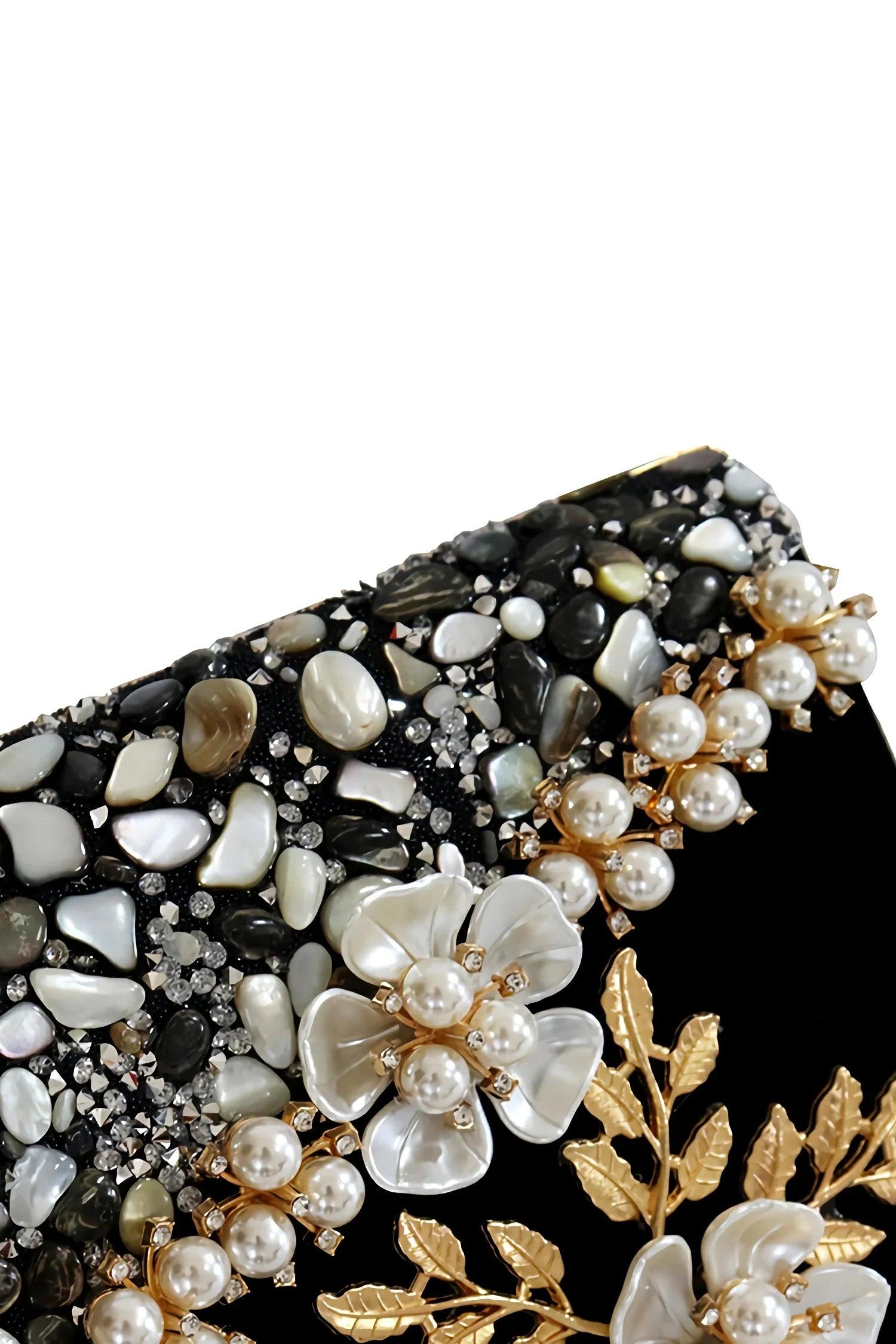 Cora Velvet Floral Clutches