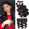 Malaysian Body Wave 4 Bundles With 13X4 Ear To Ear Lace Frontal Natural Color hermosahair