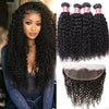 Malaysian Curly Hair 4 Bundles With 13X4 Ear To Ear Lace Frontal Natural Color hermosahair