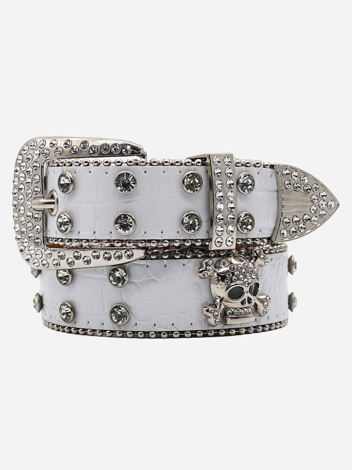 1984 Rhinestone Skull Belt - 1668 SP230728AN2F