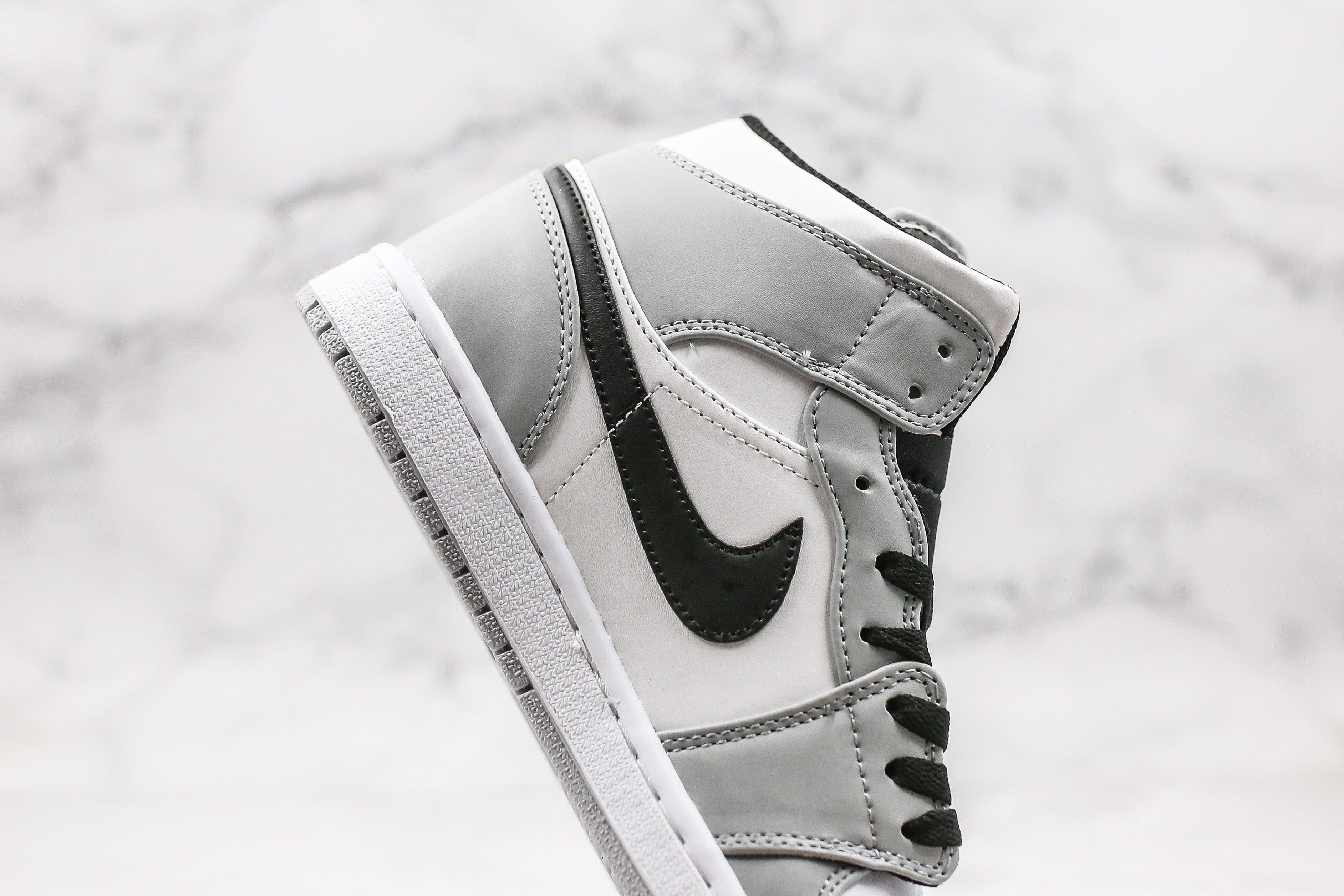 Custom Jordan 1 Mid Light Smoke Grey High Q - sneakerhypesusa