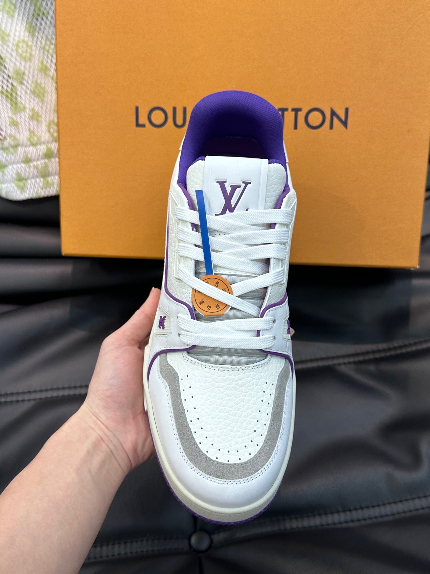 LUV Women's Purple and White Trainer  Sneakers-096