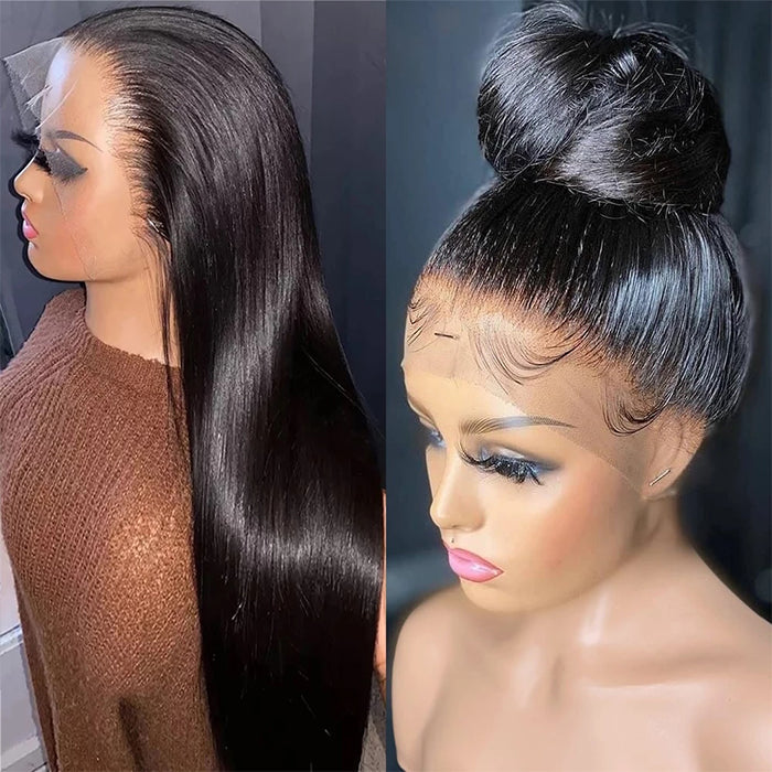 Pre Plucked 360 Lace Frontal Wig with Baby Hair 100% Human Hair 12A High Quality Hermosa Hair