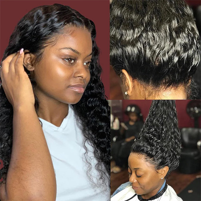 Pre Plucked 360 Lace Frontal Wig with Baby Hair 100% Human Hair 12A High Quality Hermosa Hair