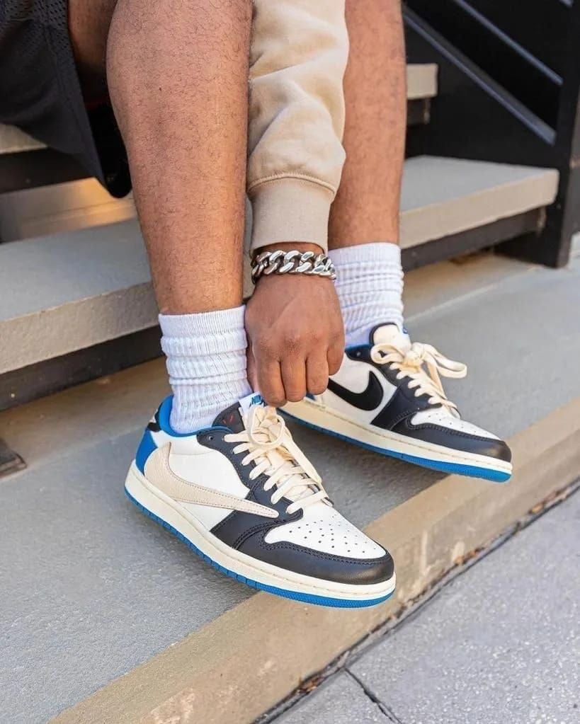 Custom Fragment x Travis Scott x Air Jordan 1 Low DM7866 140 luxurysteps