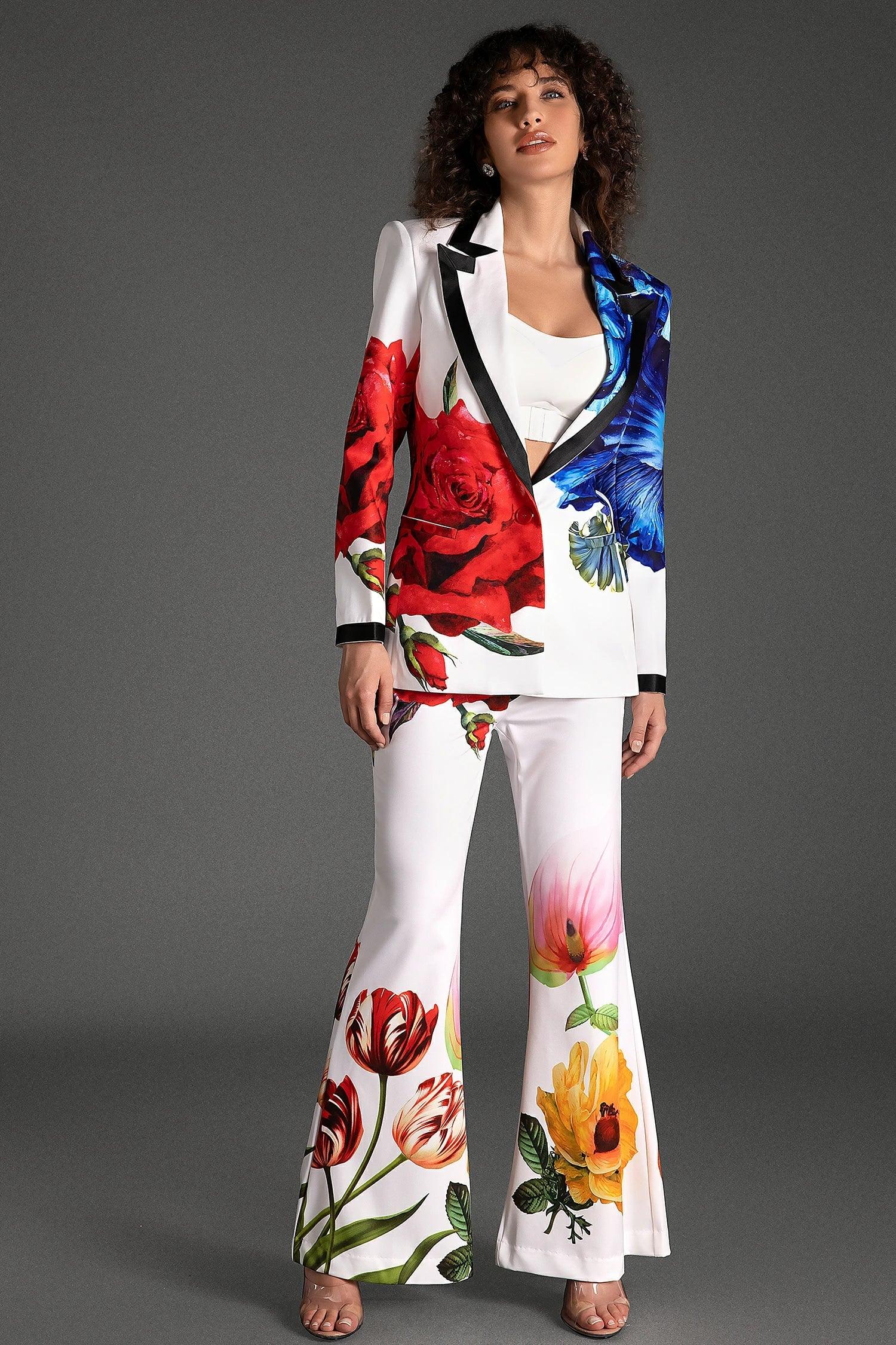 Mikeas Floral Printed Blazer Set