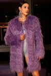 Totidi Purple Concert Eco-Fur Jacket Acmefun