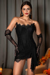 Harrakos Strapless Lace Dress With Gloves acmefun