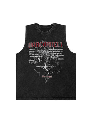 1984 High Street Hip Hop Print Vest