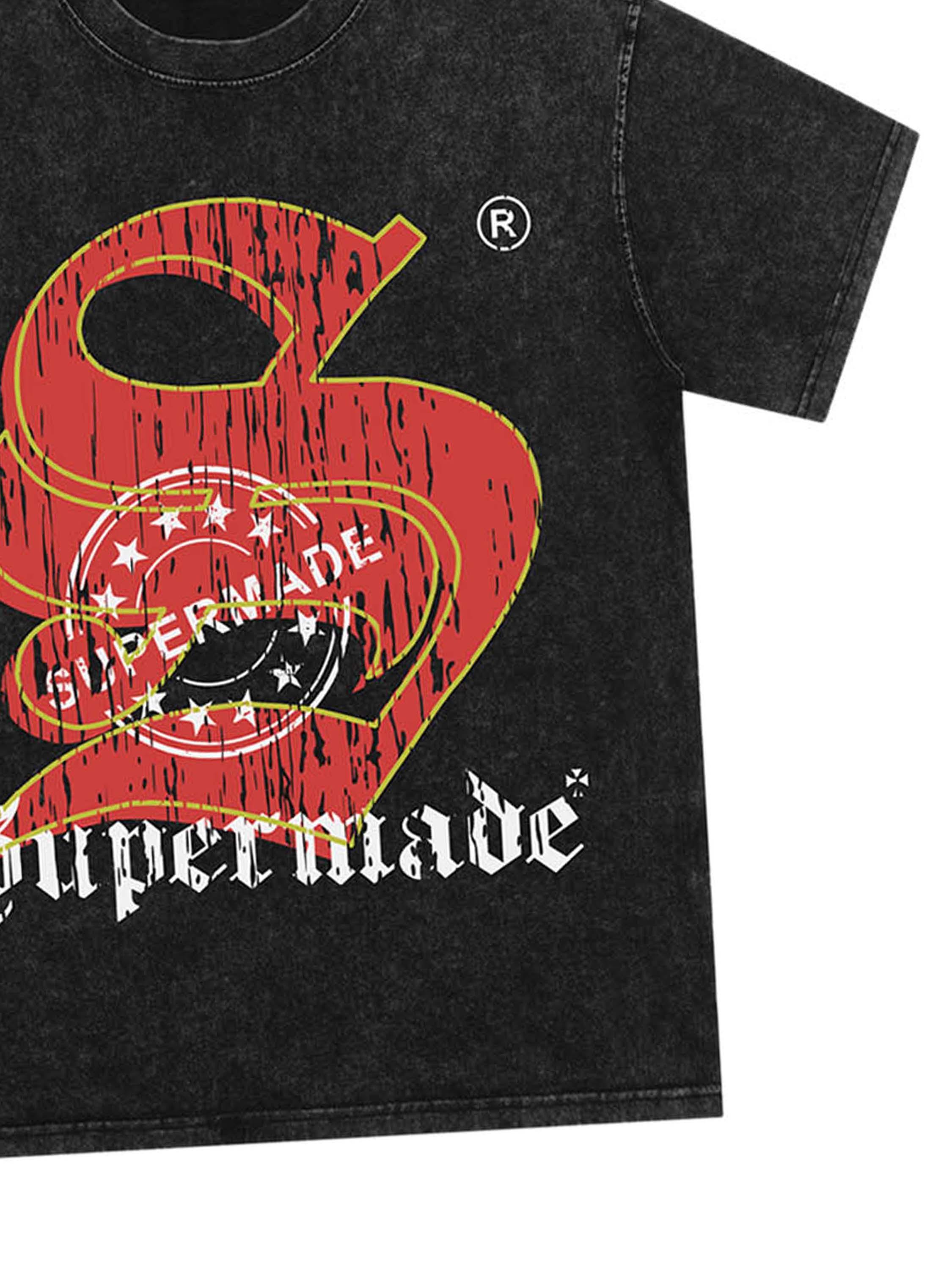 1984 Street Distressed Stamped Letters T-shirt SP240904OHCS