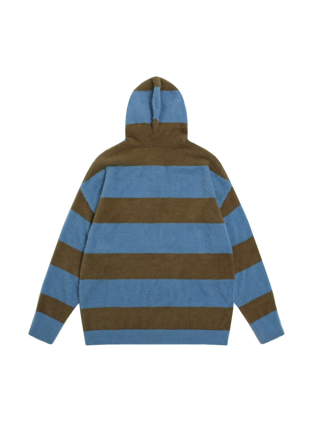 1984 Jacquard Knit hooded Striped Sweater