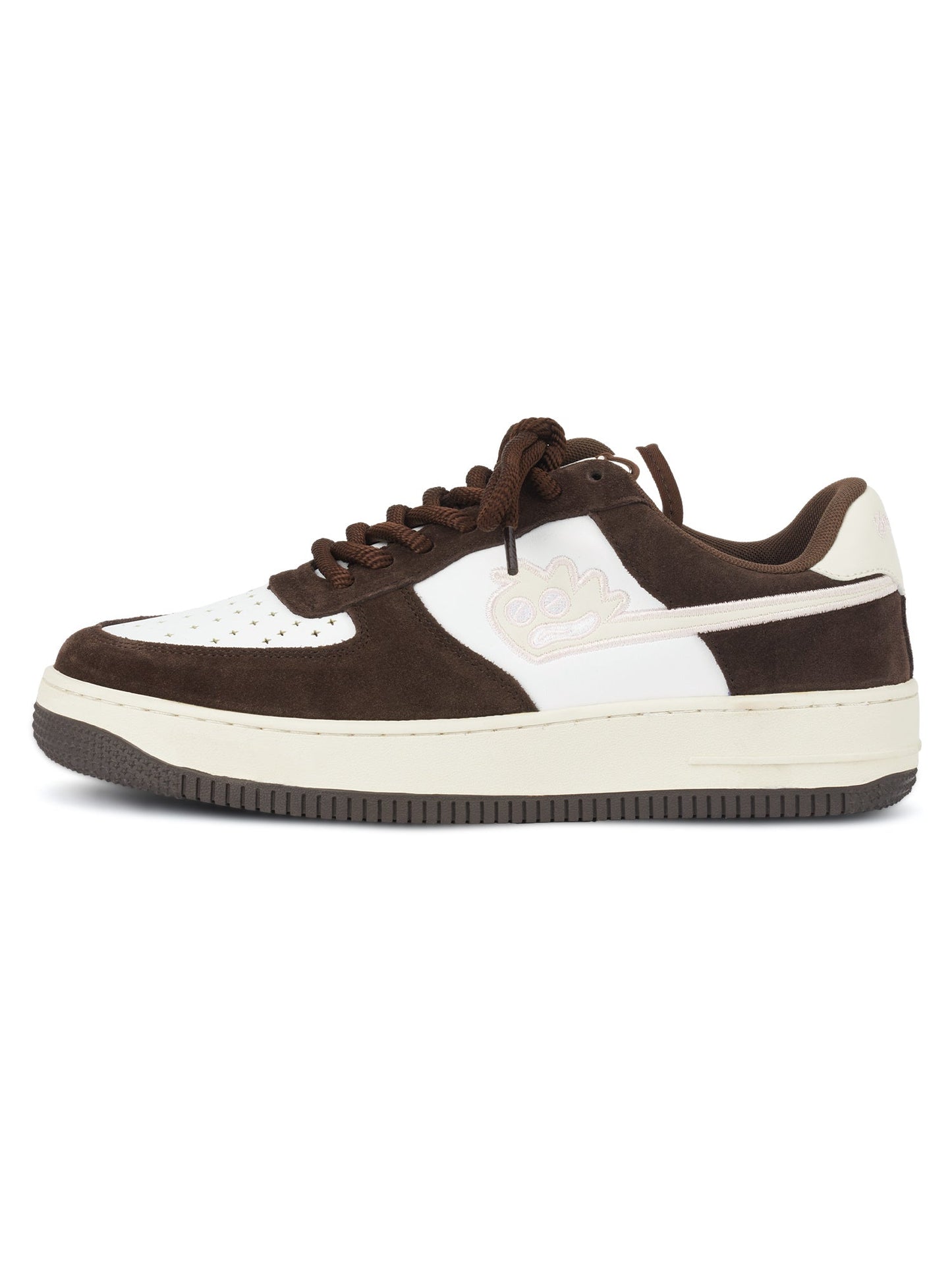 Sneakerhill Suede Splicing Skateboard Casual Sneakers -1342