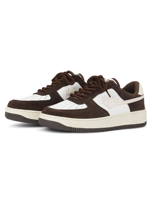 Sneakerhill Suede Splicing Skateboard Casual Sneakers -1342