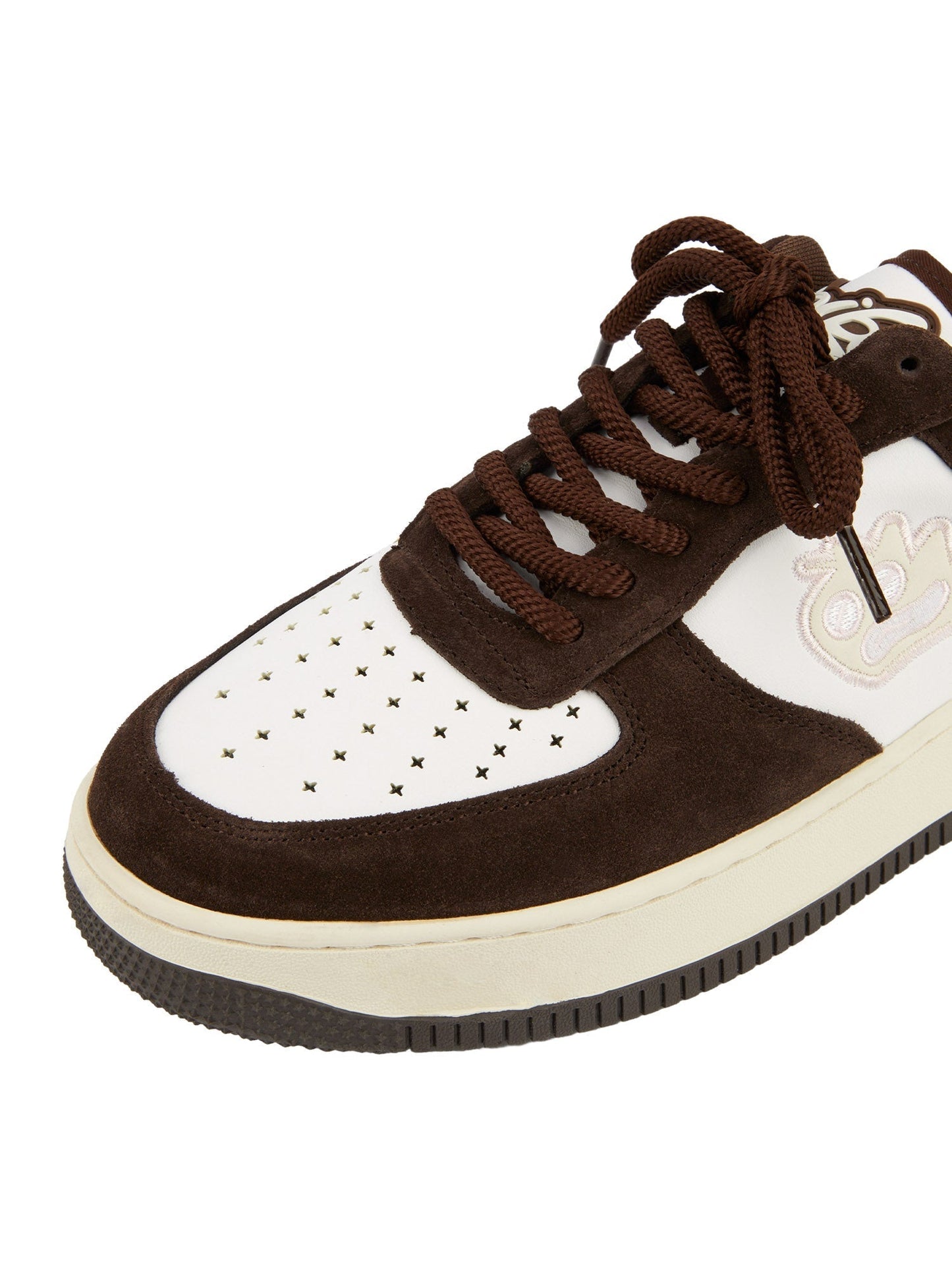 Sneakerhill Suede Splicing Skateboard Casual Sneakers -1342