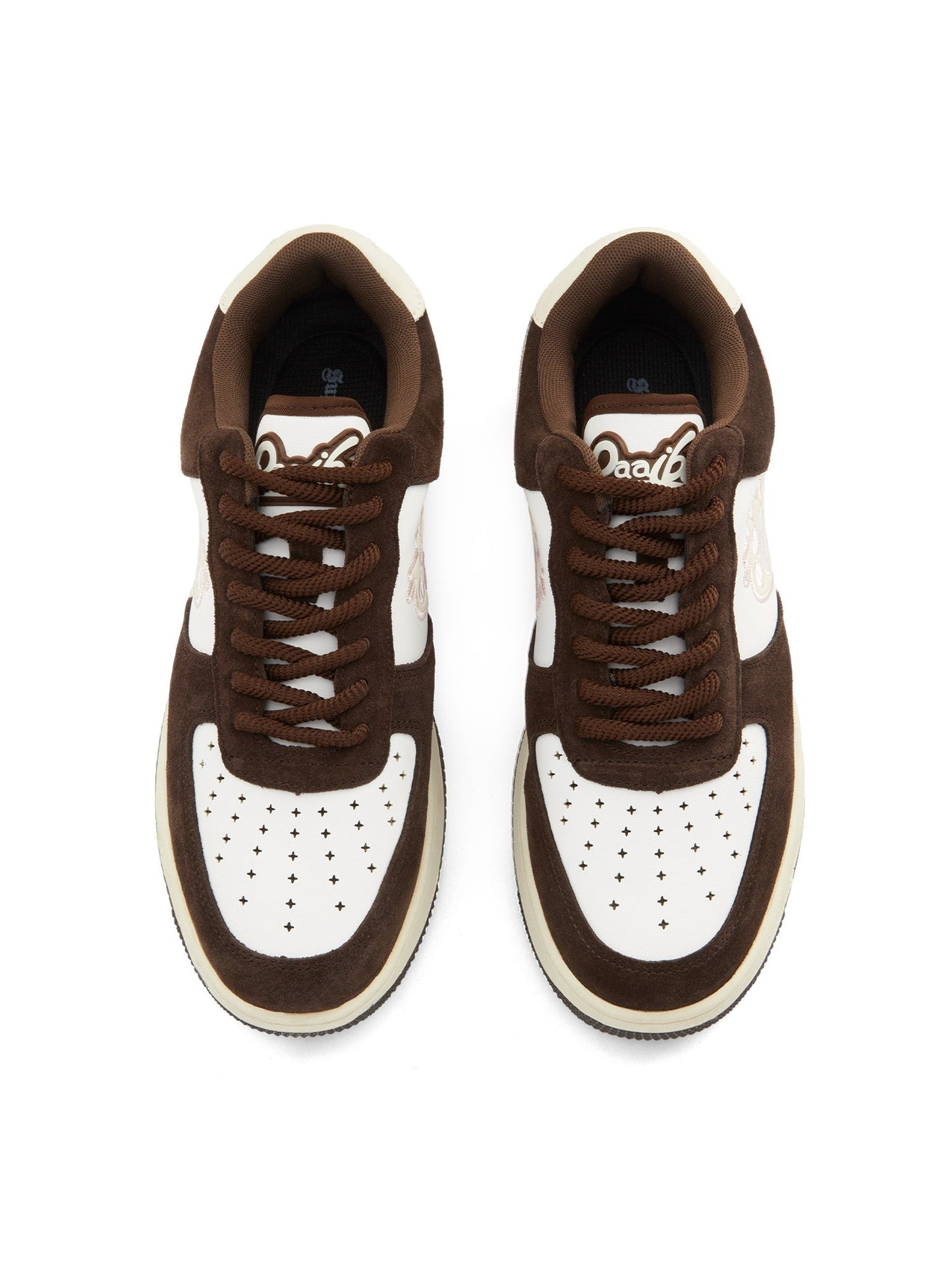 Sneakerhill Suede Splicing Skateboard Casual Sneakers -1342