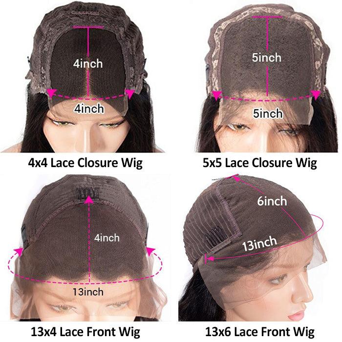 #33 Red Brown Auburn Colored Straight Lace Front Wig 13x4 13x6 HD Transparent Lace Frontal Wigs - 1984brand