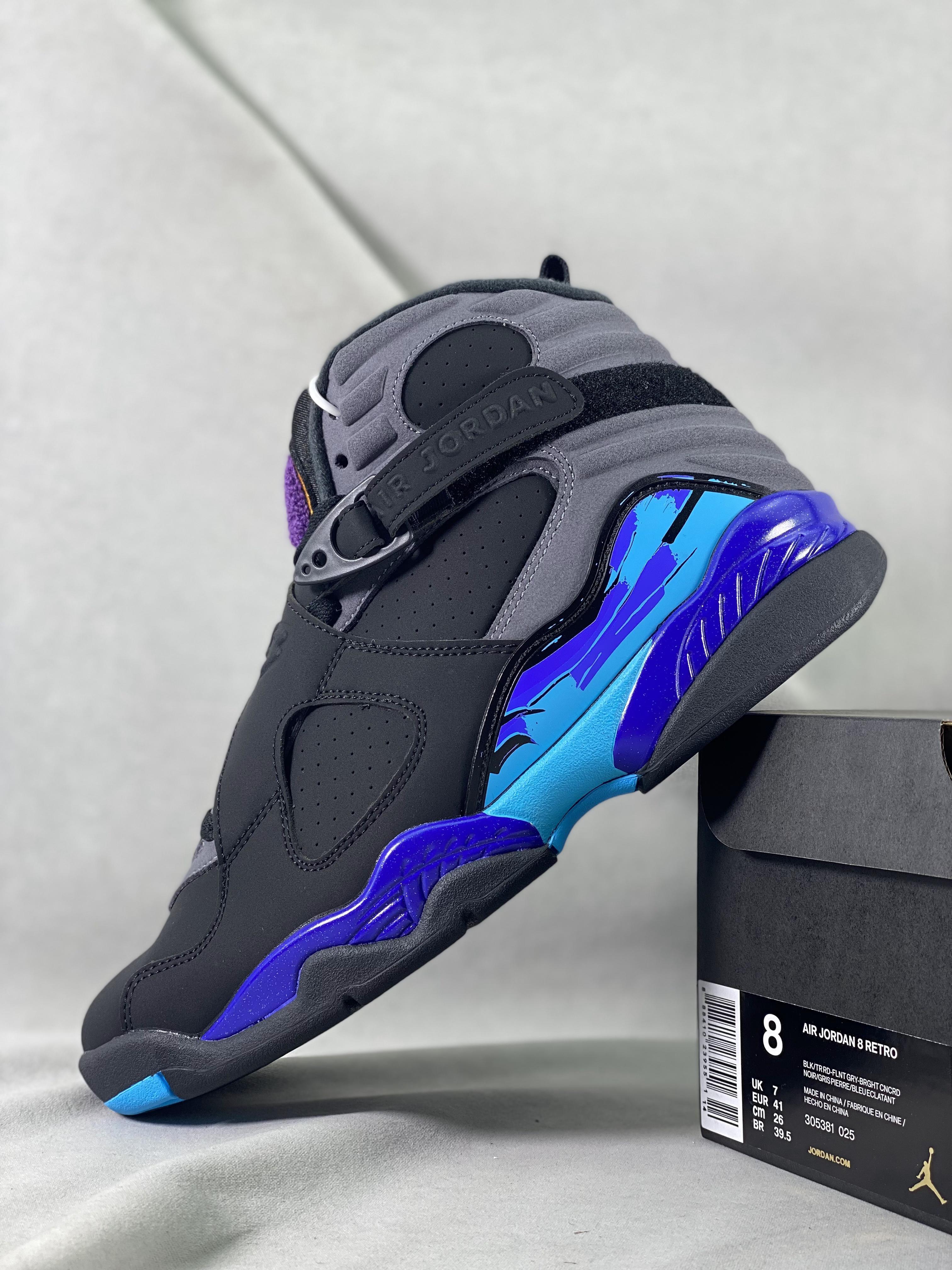 Custom Air Jordan 8 Aqua - sneakerhypesusa