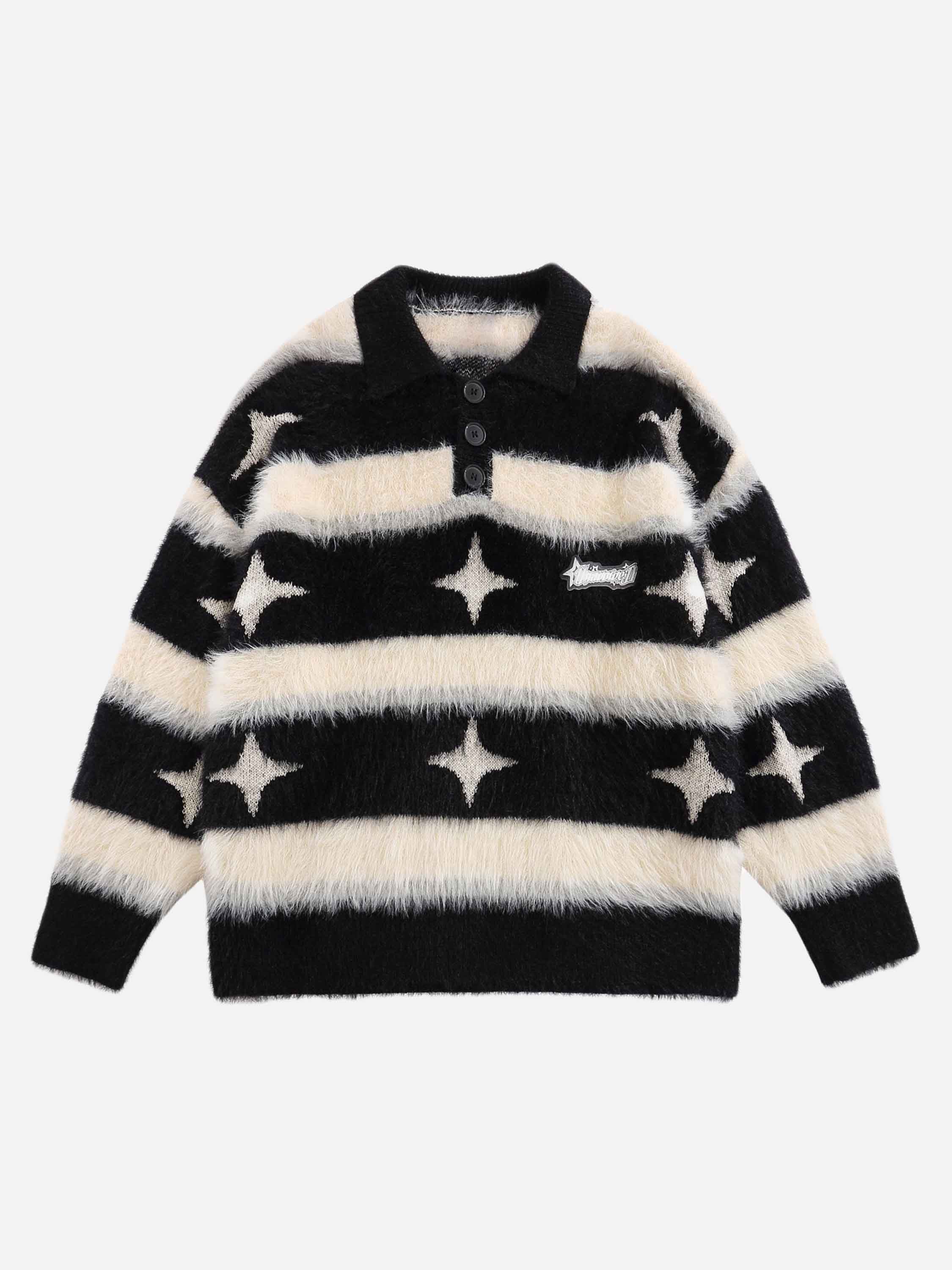 1984 Padded Striped Star Lapel Sweater - 1817 SP231013SYA0