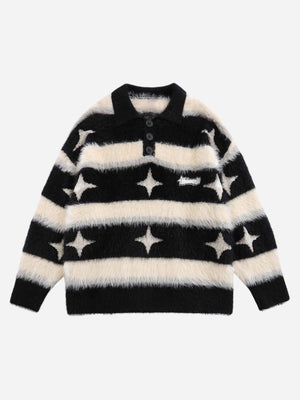 1984 Padded Striped Star Lapel Sweater - 1817 SP231013SYA0