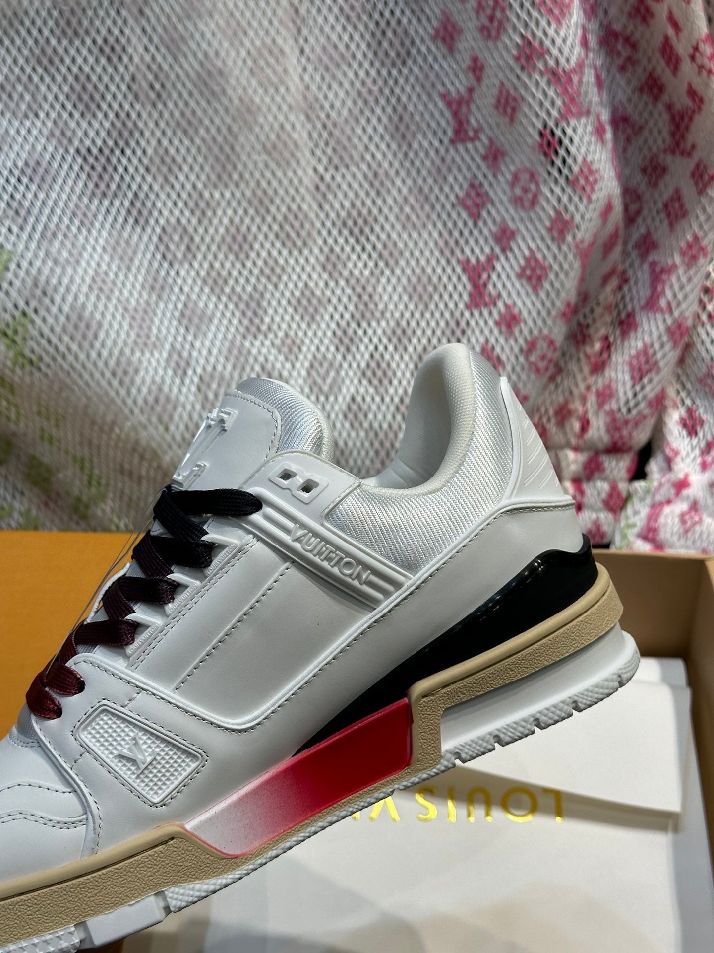 LUV White Trainer Sneakers-086