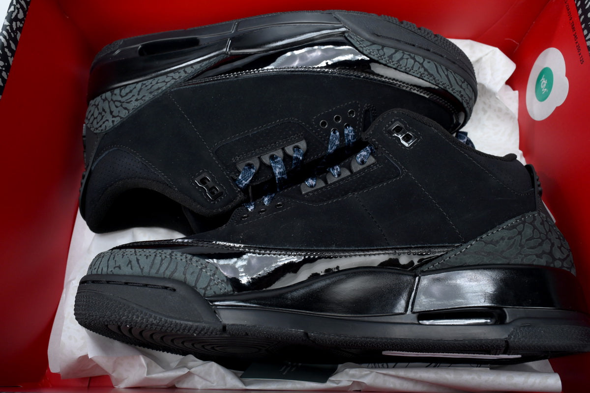 Custom Air Jordan 3 Retro 'Black Cat' CT8532-001 sneakerland