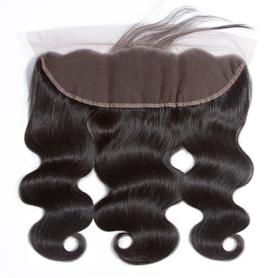 Peruvian Body Wave Virgin Hair Weave 3 Bundles With 13*4 Lace Frontal Hermosa Hair